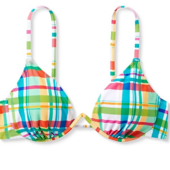 Multi plaid bikini top - Picture 5 of 5